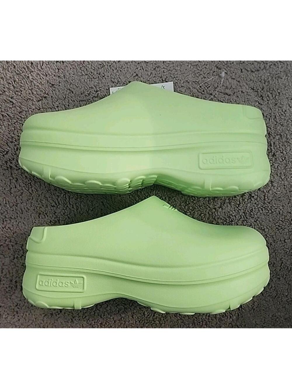 Adidas Womens AdiFom Stan Smith Mule Lucid Lemon Size 8 NWT - Picture 5 of 6